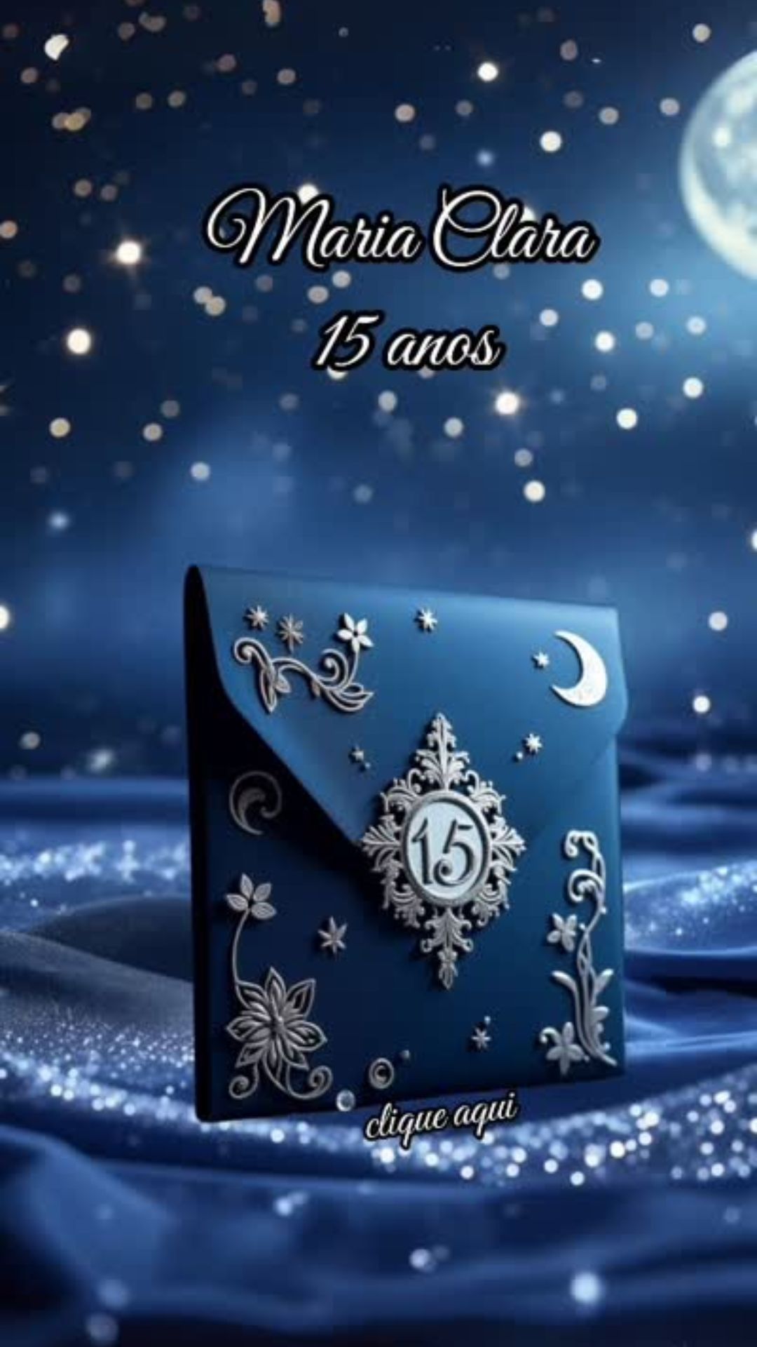 Capa do Convite - Maria Clara