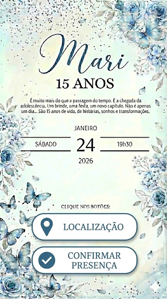 Imagem final com botões