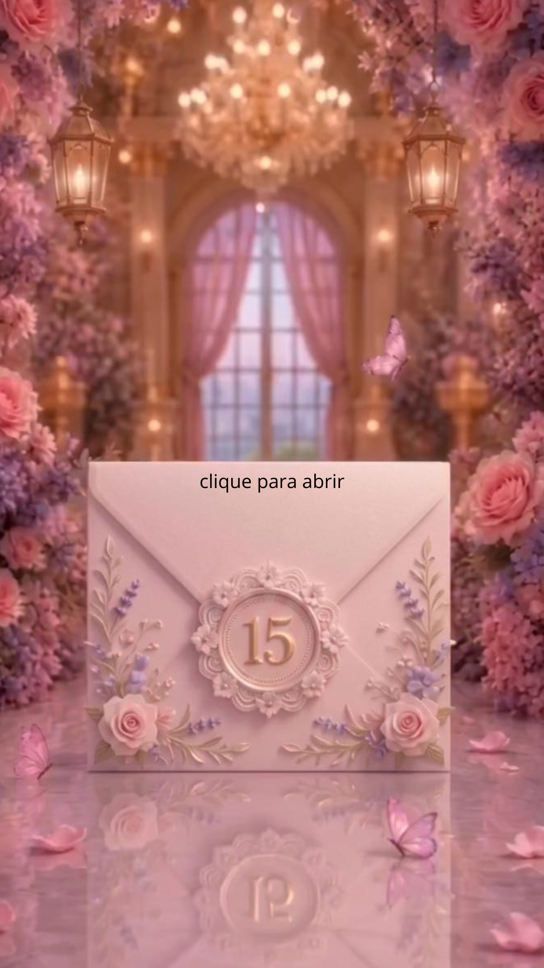 Capa Convite Evellyn Caldeiro