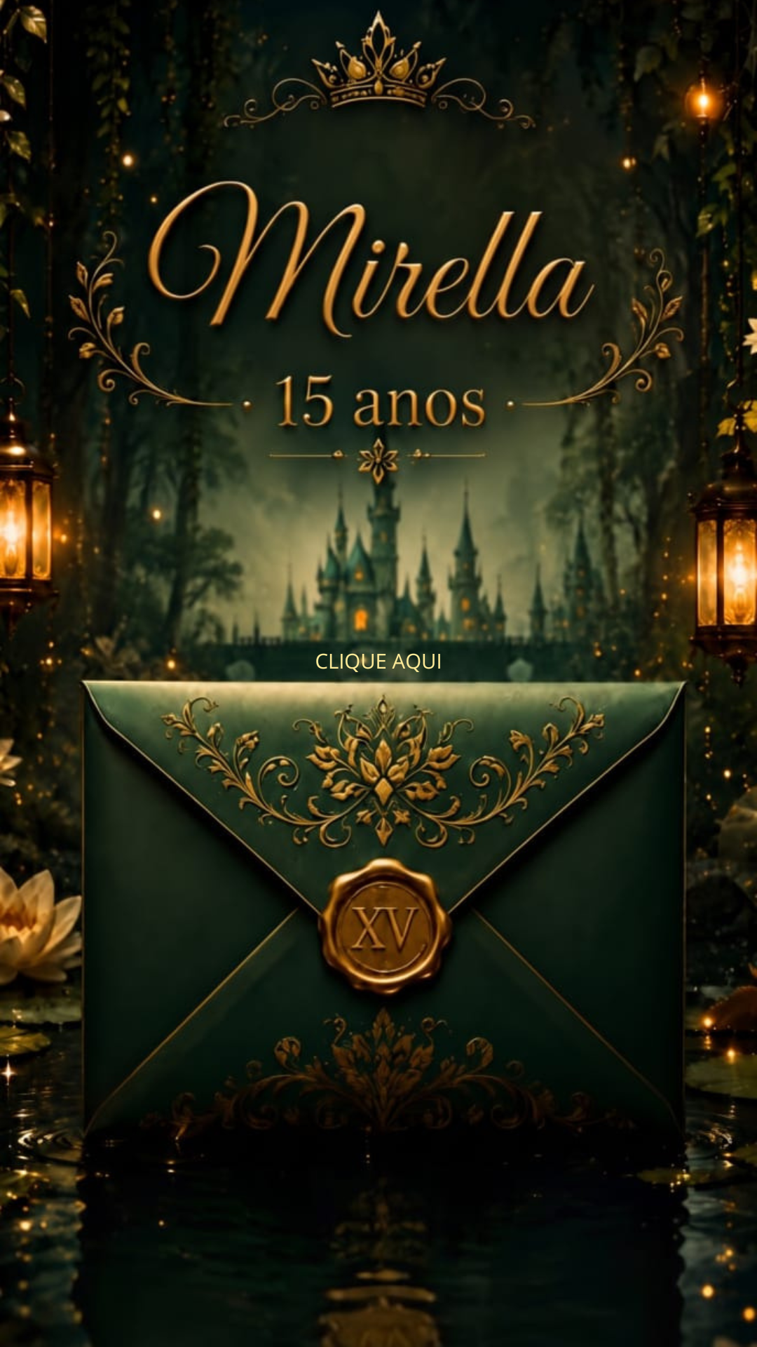 Capa Convite Mirella 15 Anos