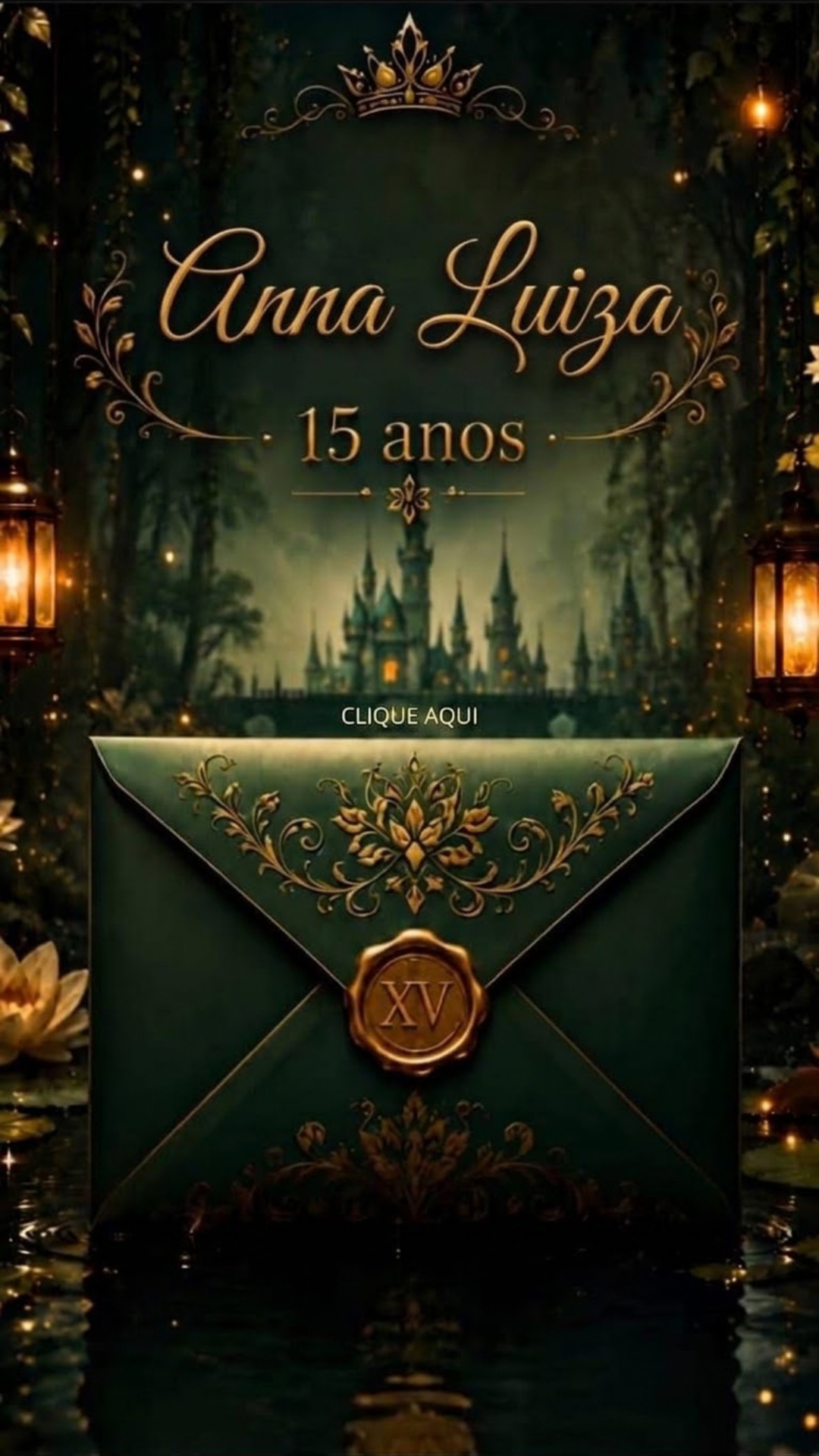 Capa Convite Anna Luiza 15 Anos